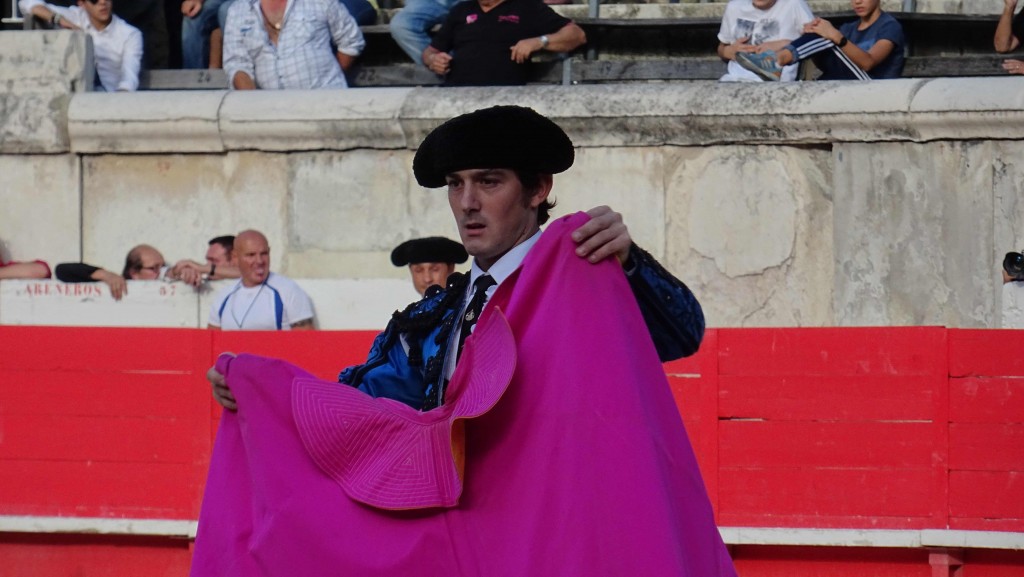 L'ancien matador Julien Dusseing El Santo, qui est devenu banderillero, était jeudi dans les cuadrillas de la novillada.